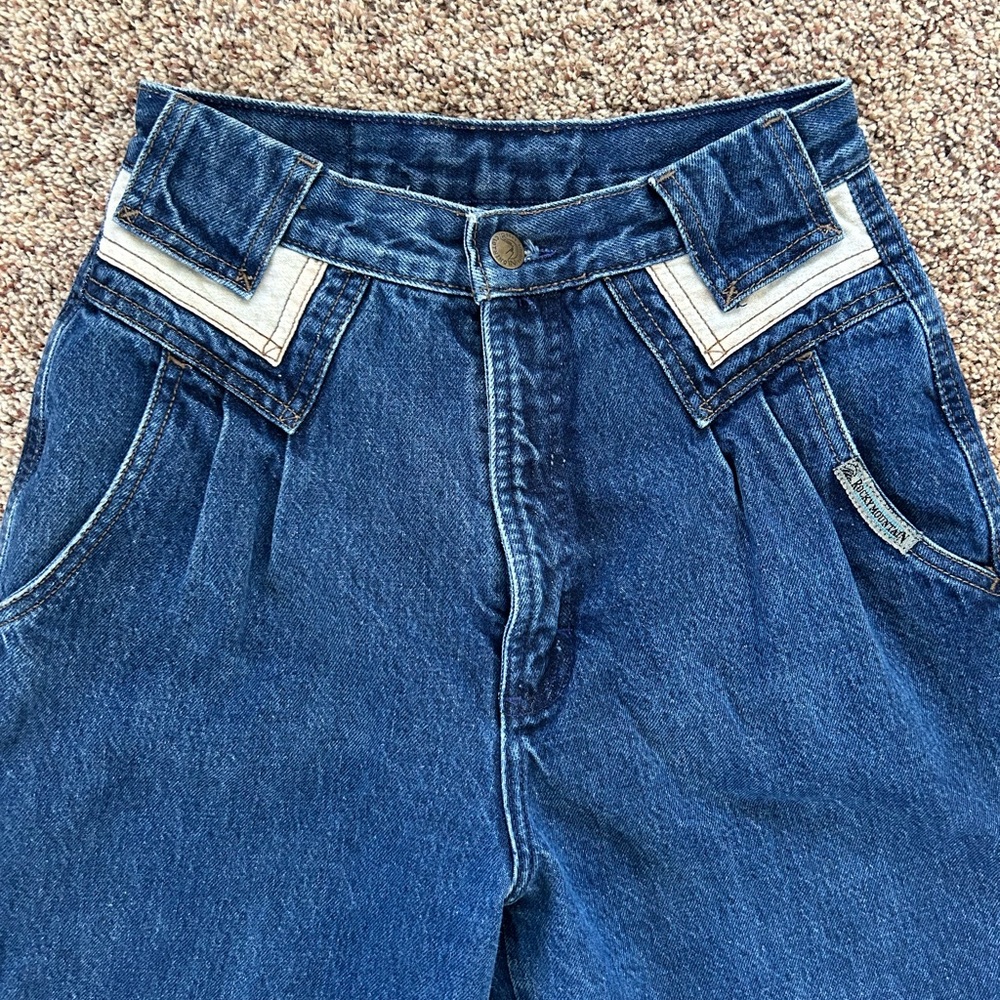 High-Rise Women's Blue Denim Jeans